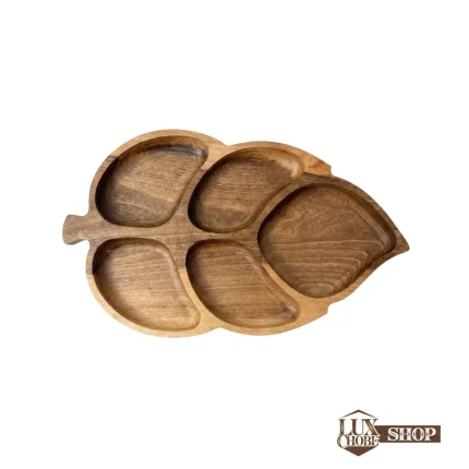 اردو خوری 5 خانه چوبی | اردوخوری طرح برگ پنج خانه کد 100009