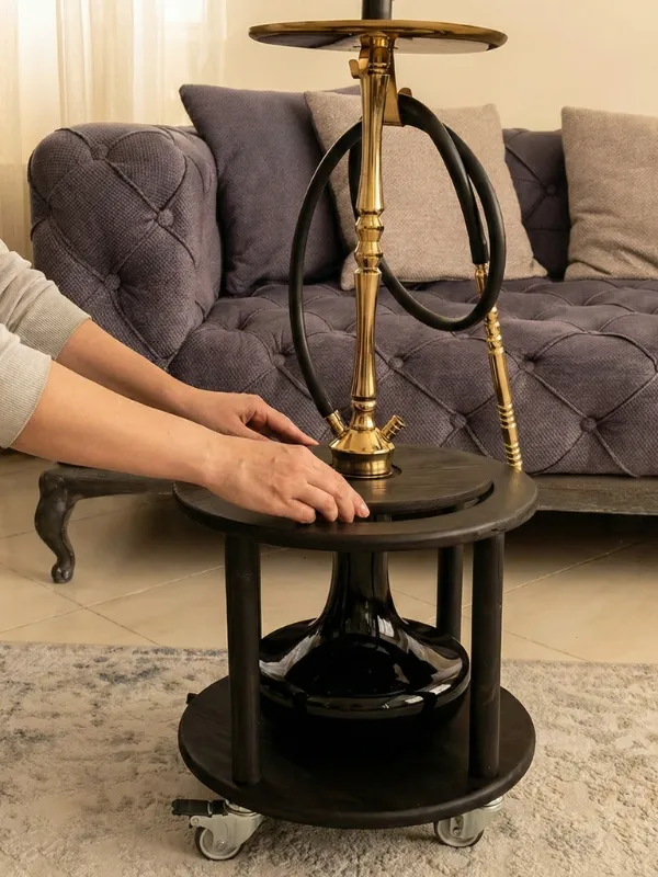 میز قلیان چوبی