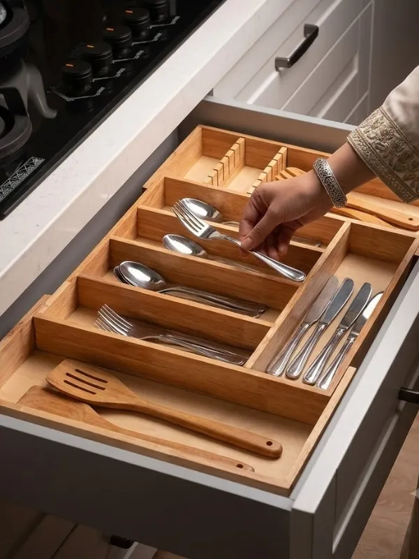نظم دهنده چوبی آشپزخانه