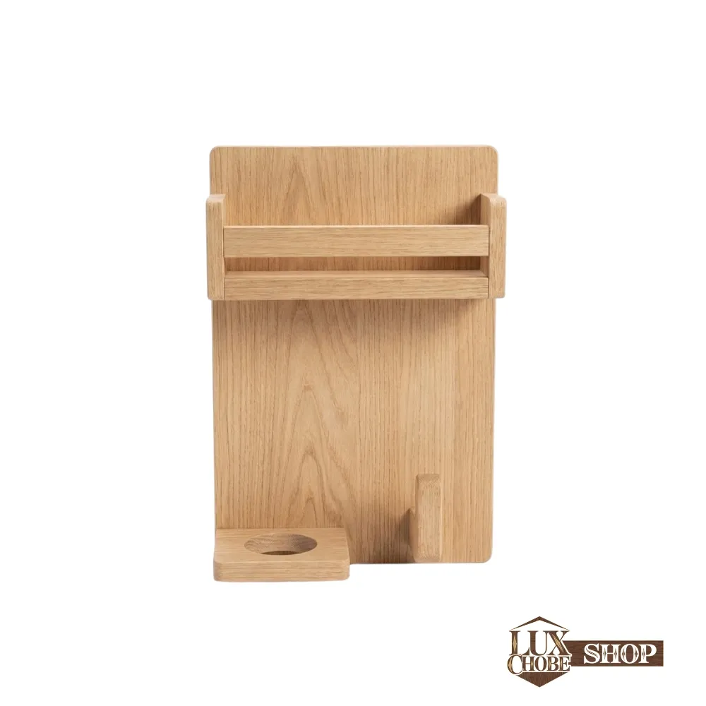 استند دیورای سشوار مدل کارن برند لوکس چوب _ شلف نگه دارنده چوبی سشوار استند دیورای سشوار مدل کارن برند لوکس چوب | شلف نگه دارنده چوبی سشوار